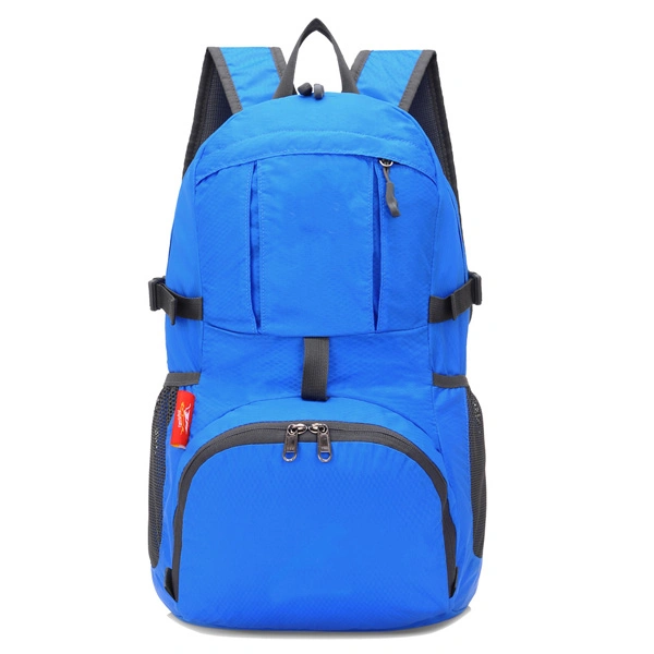 Large Capacity Multi-Pocket Blue Backpack for Cycling Hiking