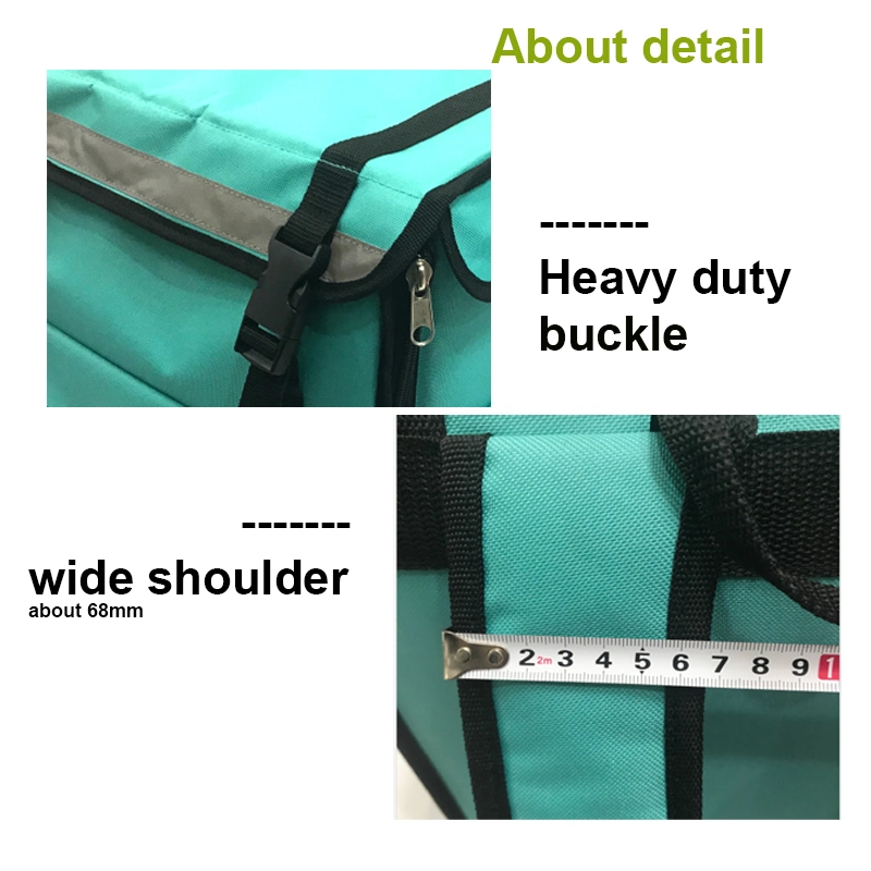 Custom Commercial Pizza Insulated Thermal Bike Tote Cooler Backpack Bag Food Delivery Bag for Motorcycle