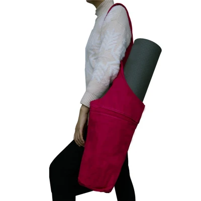 Yogamatten-Tragetasche, leichte Yogamatten-Tragetasche mit großer Tasche und Reißverschlusstasche, Yogamatten-Tragetasche für Damen und Herren, wiederverwendbare Aufbewahrungstasche Wbb13148