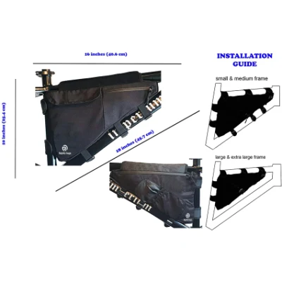 Fahrradtasche, dreieckiger Rahmen, passend für kleine, mittelgroße und große MTB-Mountainbikes, Fahrradzubehör, Bikepacking